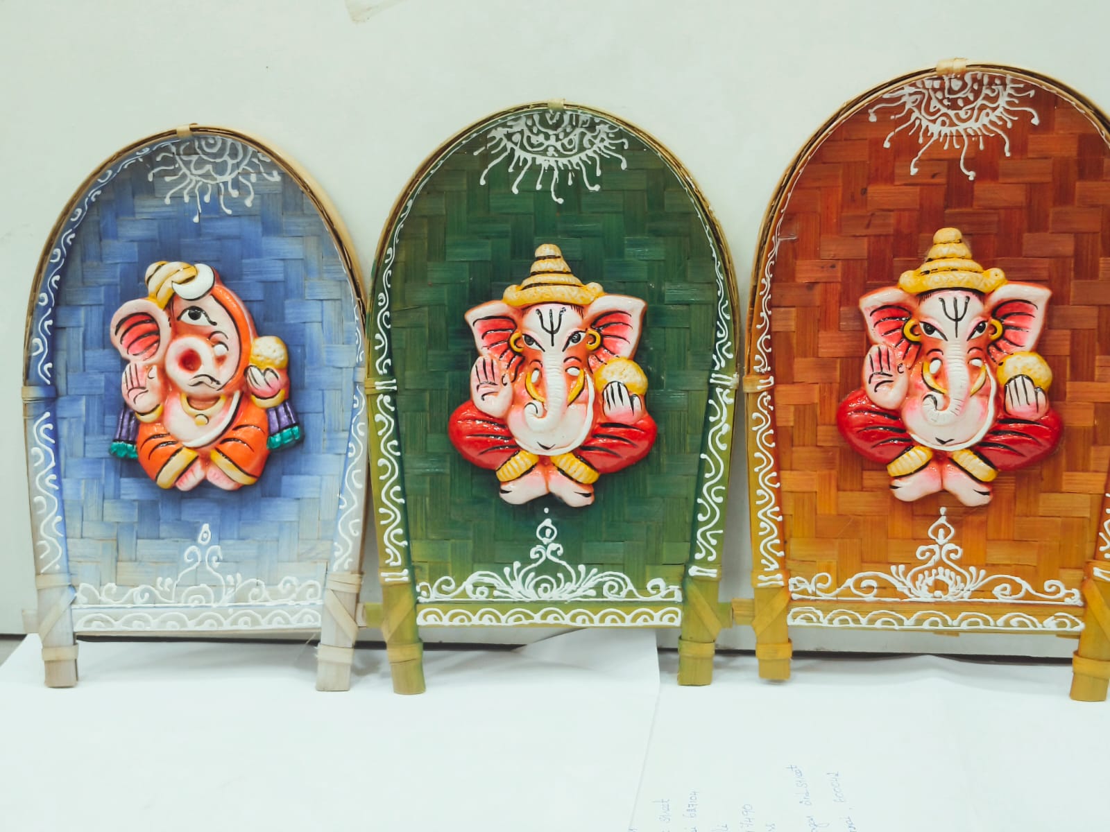 hastshilp Ganesha soop morram kulo wall art set