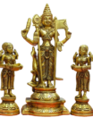 Brass Murugan and Deepam Lady Pair