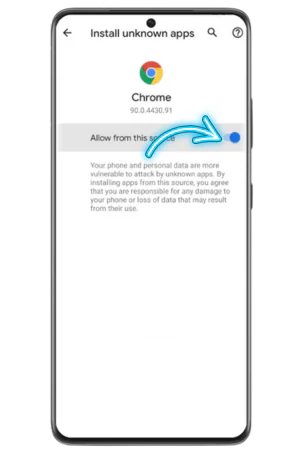 Legion Bet APK installation permission screen for Android devices