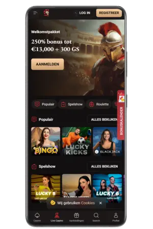 downloaden LegionBet live dealer casino spellen