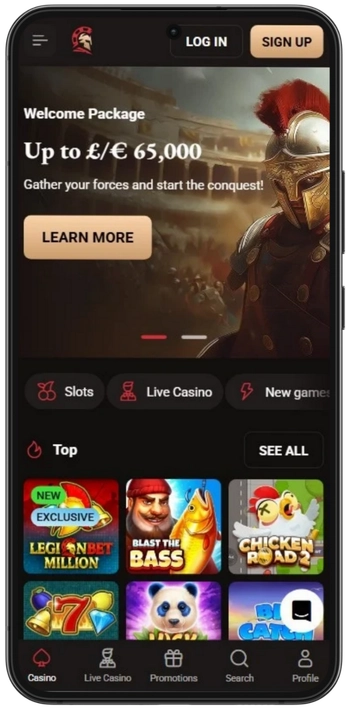 Visit the official website Legionbet Casino